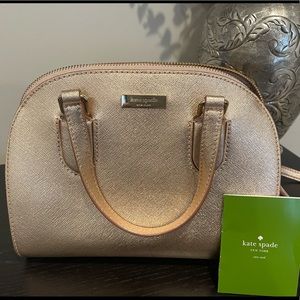 Kate Spade Rose Gold Convertible Crossbody Bag